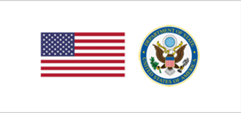 Logo U.S. Department of State and link to their website