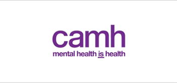 Logo  - “CAMH” escrito en mayúsculas, en violeta.