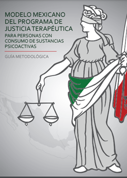 Caratula en gris con figura de mujer vendada que representa la justicia 