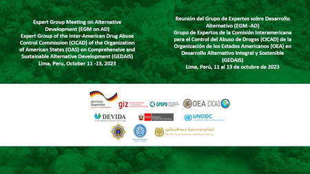 Reunión del Grupo de Expertos de CICAD en Desarrollo Alternativo Integral y Sostenible (GEDAIS)