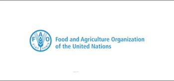 logo de FAO, espiga de trigo con las letras FAO y la leyenda "Fiat Panis"
