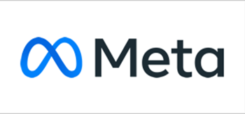 Logo Meta y enlace a su sitio web