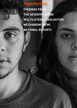 Black and White Cover with Faces of a Young Man and Woman, title of the Report, CICAD and Canada logos