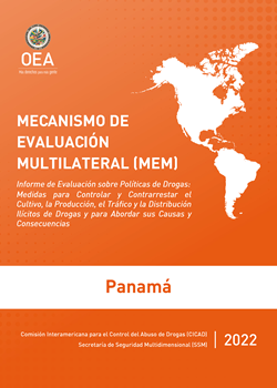 Portada del informe en color naranja, el continente americano en color blanco y el título del informe