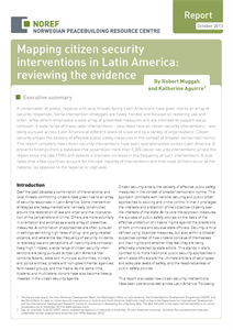 Mapping citizen security interventions in Latin America: reviewing the evidence