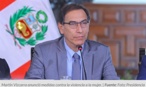 RPP Noticias: Vizcarra declara prioridad del Estado la lucha contra la violencia hacia las mujeres