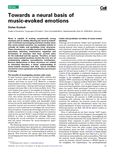 Towards a neural basis of music-evoked emotions