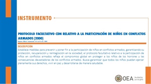 Protocolo Facultativo CDN Relativo a la Participación de Niños en Conflictos Armados (2000)