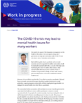 The COVID-19 crisis may lead to mental health issues for many workers