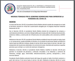 República Dominicana: Medidas tomadas por el gobierno dominicano para enfrentar la pandemia de la COVID-19