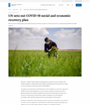 UN Sets Out COVID-19 Social and Economic Recovery Plan/ UN
