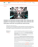 COVID-19: Panamá recibirá USD 350 millones de CAF para reforzar sus políticas anticíclicas/ CAF