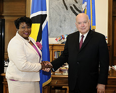 New Representative of Saint Lucia to the OAS Presents Credentials(August 10, 2012)