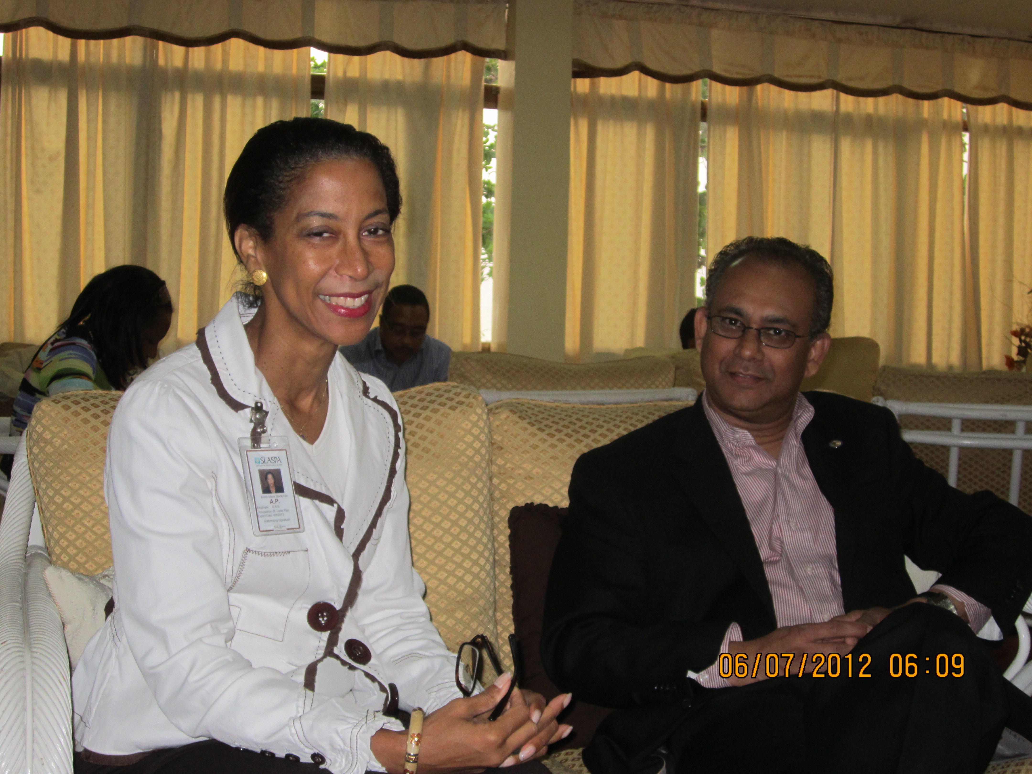 OAS Representative meets Assistant Secretary General, Ambassador Ramdin(July 6, 2012)