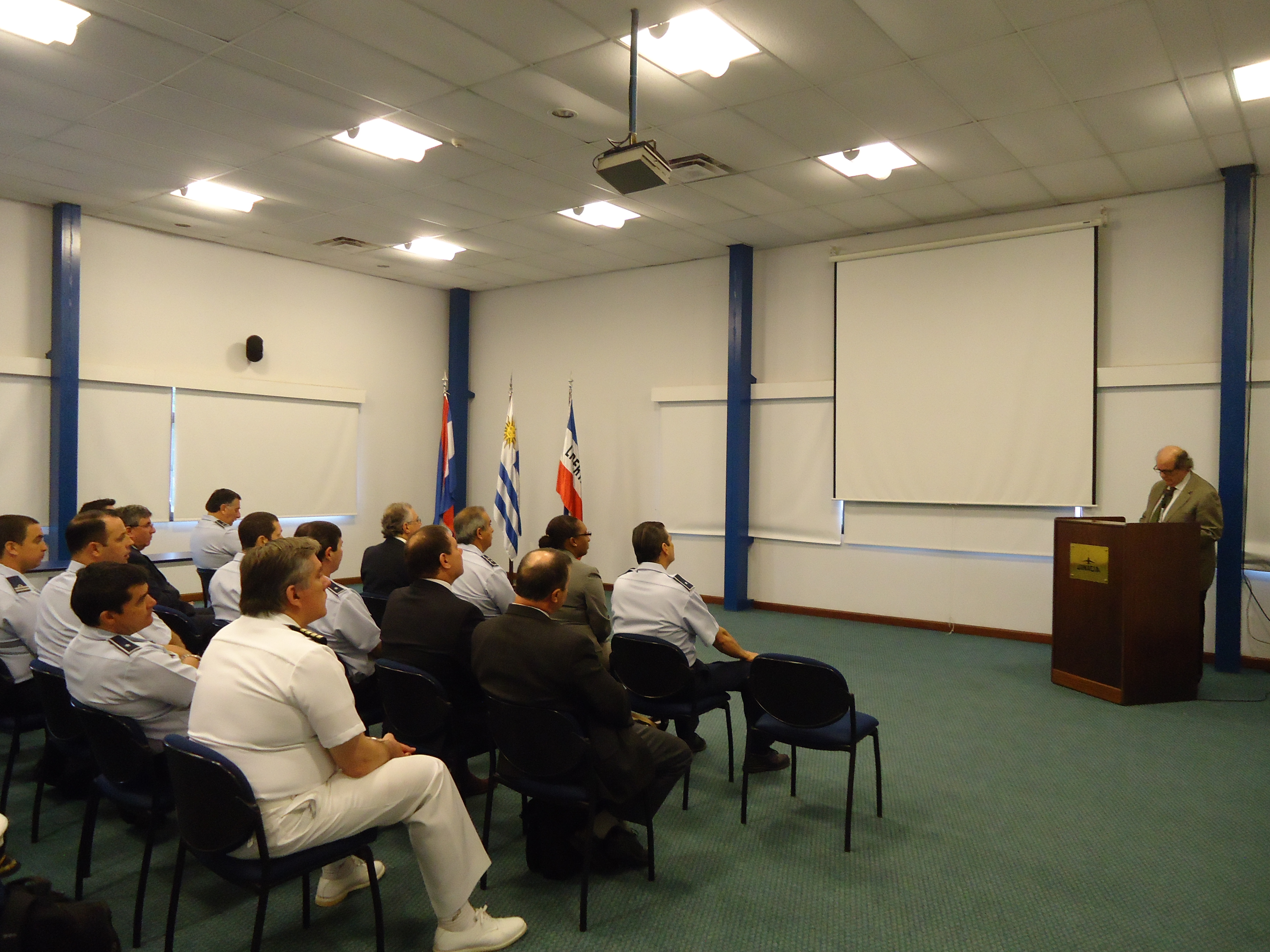 Inauguración Seminario de Evaluación de Amenaza y Gestión de Riesgo CICTE/OEA- Gobierno del Uruguay. Emb. John Biehl Del Río, Representante de la OEA en Uruguay(26 de noviembre de 2012)