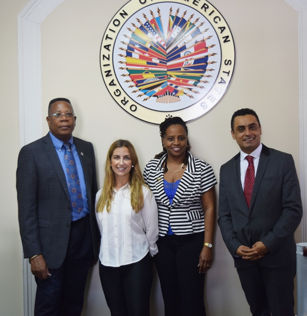 Staff from OAS  Headquarters visited the OAS Barbados Office, ahead of the Initiative to Establish an Asset Recovery Inter-agency Network (ARIN) in the Caribbean workshop, Nov 14, 2016(November 14, 2016)
