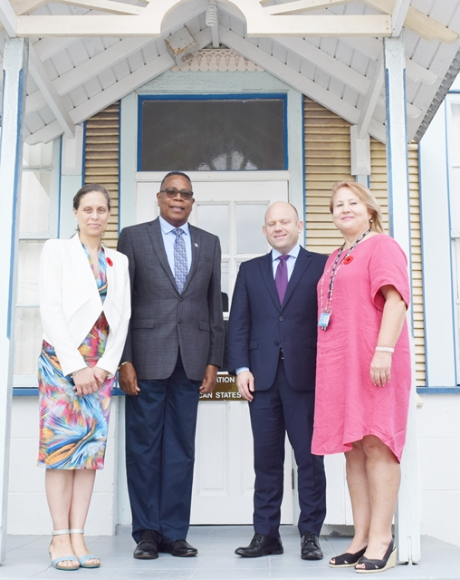 On October 30, 2018, A delegation from the High Commission of Canada paid a courtesy call on the OAS Barbados Country Representative, Francis A. McBarnette. The delegation was led by Deputy High Commissioner, Agnes Pust and included the Director and Deputy Director of the Caribbean Engagement Division in the Central American  and the Caribbean Bureau, Neal Burnham and Joelle Martin.(October 30, 2018)