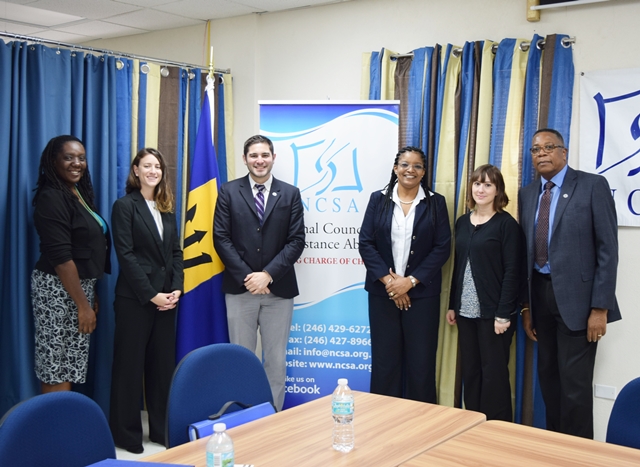 CCI Team and OAS Representative make an evaluation visit to the National Council on Substance Abuse and meet with Manager Betty Hunte, Oct 24 2017(October 24, 2017)