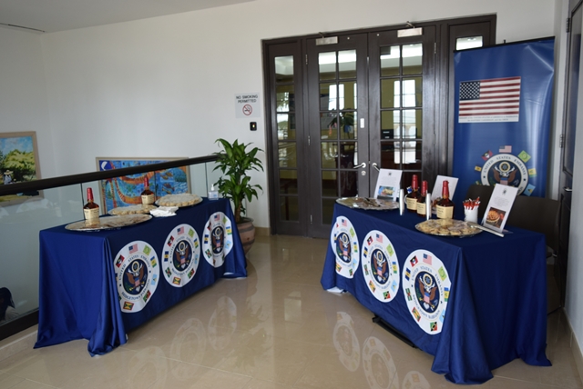 Exhibition booths at the OAS 70th Anniversary Celebration 2018,at the IADB Barbados Office, October 5th 2018(October 5, 2018)