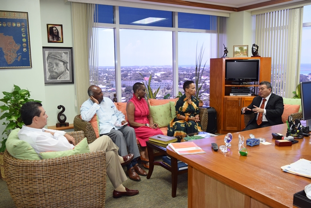 The OAS Assistant Secretary General, paid a courtesy call on the Pro Vice-Chancellor and Principal of the University of the West (UWI), Cave Hill Camps Barbados, Sept 13 2016(September 13, 2016)