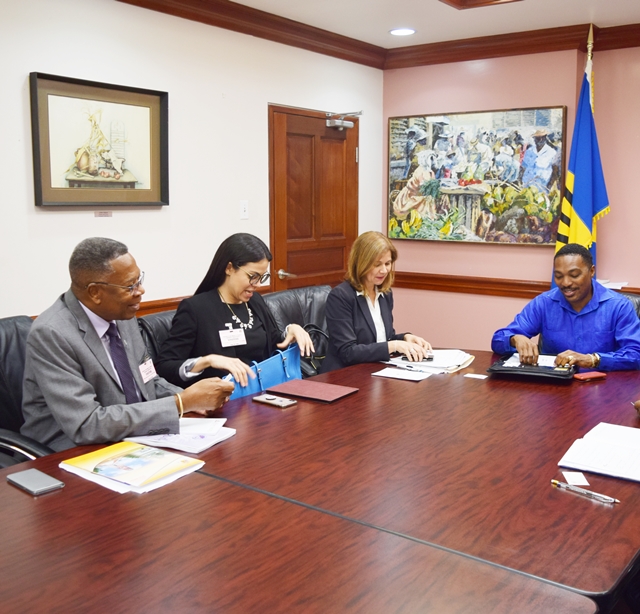 OAS delegation pays a courtesy call on the Minister of Youth and Community Empowerment(May 22, 2019)