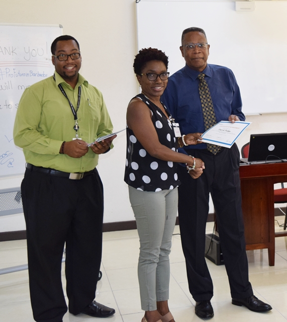 The presentation of Certificates the OAS and the Ministry of Education, Technological and Vocational Training,Profuturo Digital Classroom workshop closing ceremony at Edriston Teachers' Training College, Sept 13, 2019(September 13, 2019)