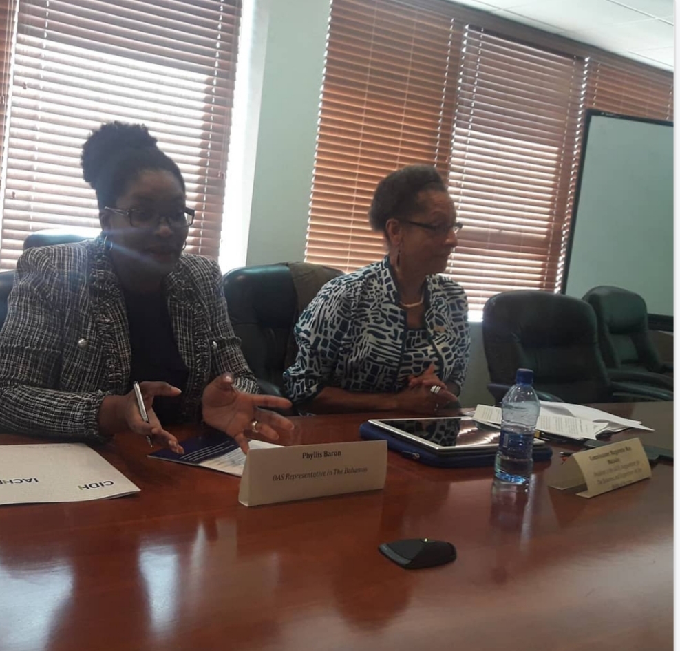 The Inter-American Commission on Human Rights (IACHR )within the framework of the project "Eradicating violence and discrimination against women and girls in Latin America and the Caribbean" held a one day workshop in The Bahamas(November 26, 2018)