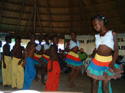 Miembros de la comunidad afrodescendiente del Río Cacarica, Chocó, Colombia, durante la visita de la CIDH