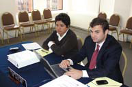 Becarios y pasantes de la CIDH toman actas durante el 140 Período de Sesiones, octubre-noviembre de 2010