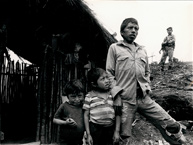 Campo de Personas desplazadas. Acumbal, cerca de la psita de Nebaj, en El Quiché. Crédito: Archivo CIDH