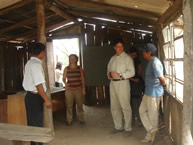 The Rapporteur on the Rights of Indigenous Peoples, Paolo Carozza, visits the Yakye Axa community's only school