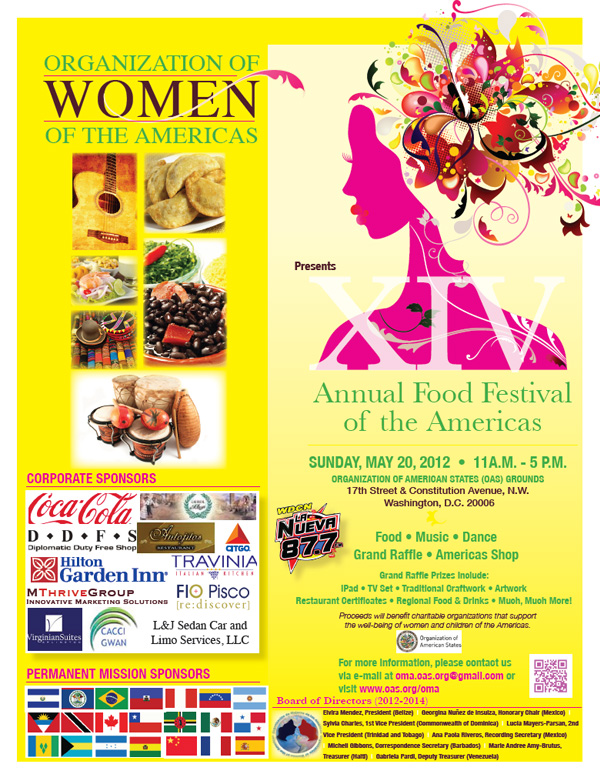 Annual Food Festival of the Americas MAY 20, 2012  11A.M. - 5 P.M.